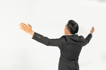 Businessman potrait with white background