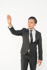 Businessman potrait with white background