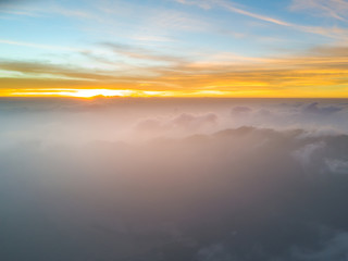aerial view of mountain with beautiful scenery.