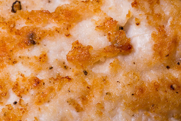 Fried chicken close up tectured background