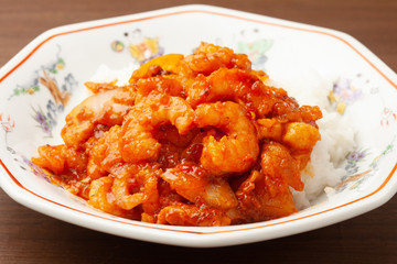 エビチリ丼
