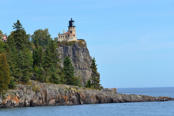 Fototapeta na wymiar Split Rock Lighthouse on North Shore of lake Superior 