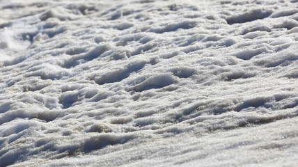 abstract snow surface