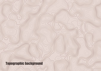 Obraz premium Abstract background simulating a topographic map. Color contours. Vector illustration