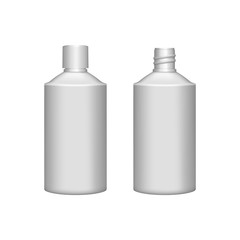 Realistic 3d blank medicine bottle for packaging design