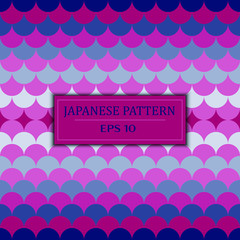Geometric Japanese seamless pattern for background, wallpaper, decoration, paper wrapping. - 326723728