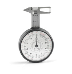 Diamond Gauge for Measuring Diamond Shapes Isolated on White Background