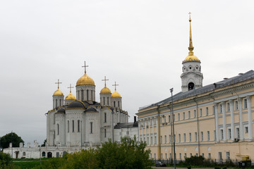 Fototapeta na wymiar Dormition Cathedral, Golden ring of Russia