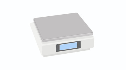 Vector Isolated Illustration of a Weighing Scale