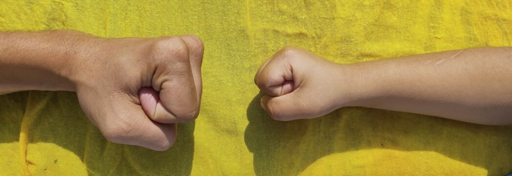 hands of mother and baby
