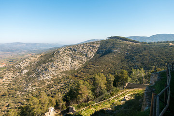 Fototapeta na wymiar Views of Alcala de Xivert from the Castle