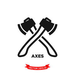 axes vector icon in trendy flat style 