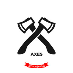 axes vector icon in trendy flat style 