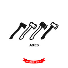 axes vector icon in trendy flat style 