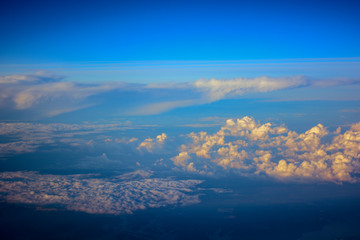 Aerial view from plane
