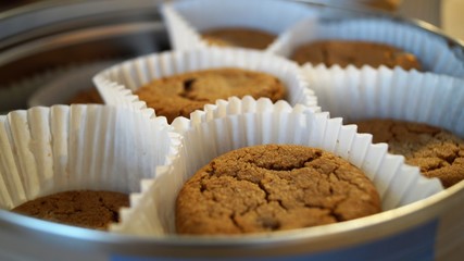 cookies in a metal box