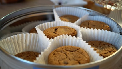 cookies in a metal box