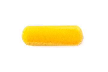 Sponge for paint roller isolated on white background