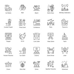  Set Environmentalism Line Vectors Pack  