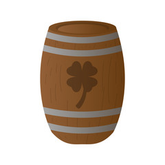 Isolated beer barrel