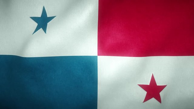 flag of panama waving in the wind