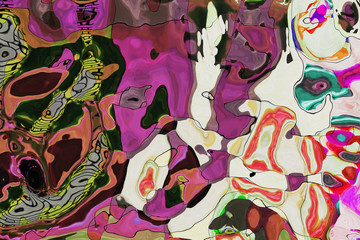 Obraz premium Acrylic paint- ink background abstract. Alcohol artwork- creativity design. Color mixing- fluid watercolor