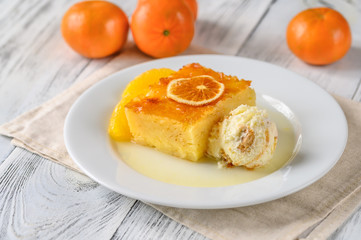 Portokalopita orange cake