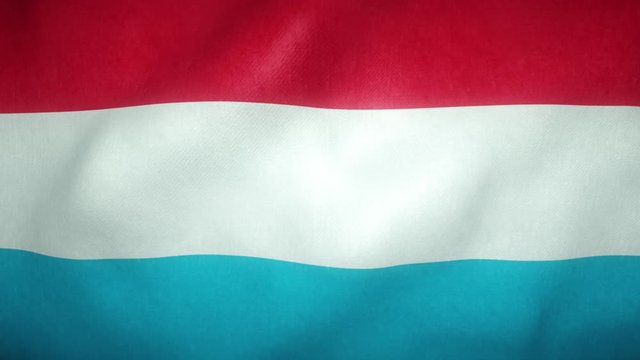 flag of Luxembourg waving in the wind