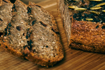 sliced homemade baked bread
