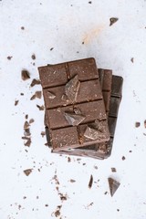 pieces of chocolate