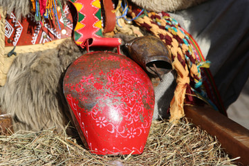 Moscow Maslenitsa Festival. Traditional national celebration in russian folk style. Slavic ancient...