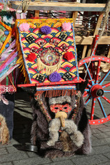 Moscow Maslenitsa Festival, Russia. Traditional national celebration in folk style. Slavic...