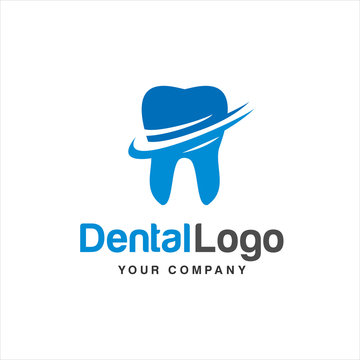 dental logo. Abstract dental symbol icon with modern design style, Dentist Dental Care Medical, clinic, Idea logo design inspiration