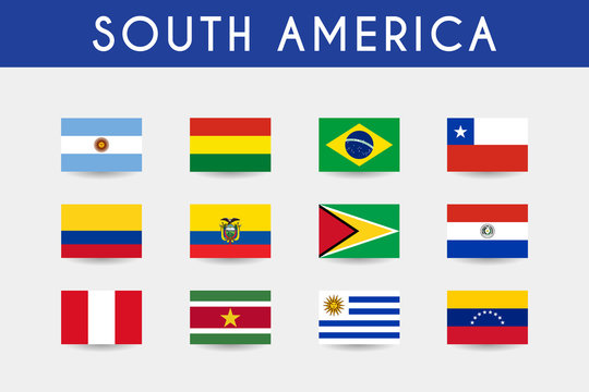 Set of South American Flag