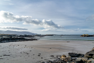 Fototapeta na wymiar The coastline at Rossbeg beach in County Donegal - Ireland