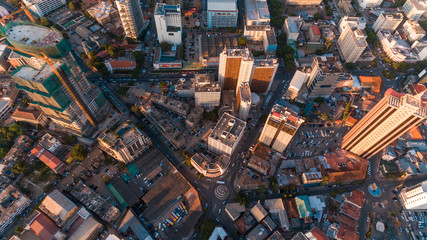 aerial view of the haven of peace, city of Dar es Salaam