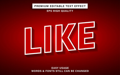 like text effect