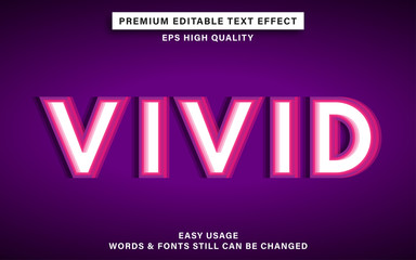vivid text effect