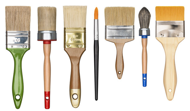 Paint brushes isolated