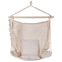 plain hammock chair, on a white background, front location