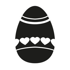 Isolated decorated easter eggs