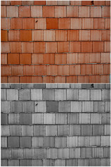 Fototapeta premium Background of red brick wall pattern texture