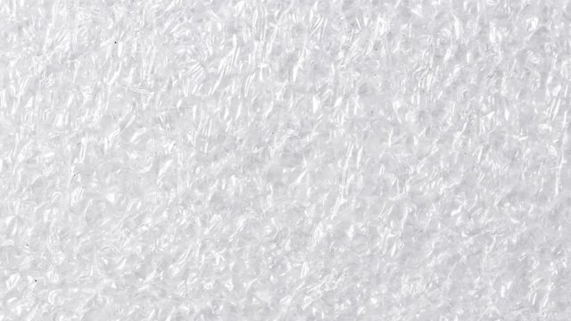 White, textured foam background texture, stop motion