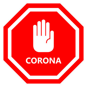 Omicron covid-19 virus danger sign. Stop corona. Alerts and warnings.