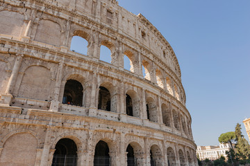 Fototapeta premium Details of the ruins of the Roman forum in Rome