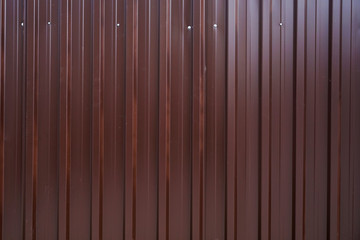 Brown corrugated roofing sheet as background