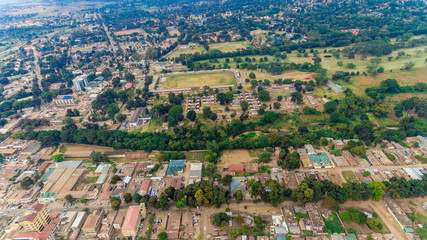 aerial view of the morogoro town