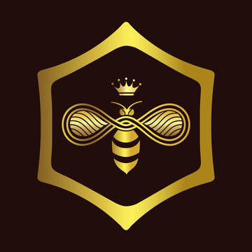 Queen Bee Logo Bee Honey Graphic Stock Vector (Royalty Free) 1650370780 |  Shutterstock