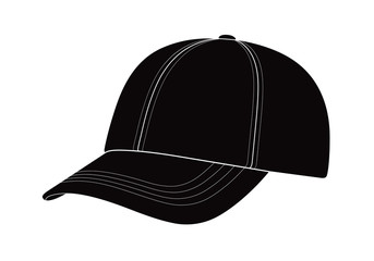 Cap on a white background. Vector illustration.
