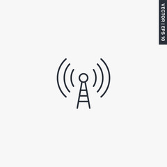 Antenna, linear style sign for mobile concept and web design